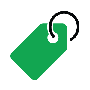 • Spliff Second sales tag icon