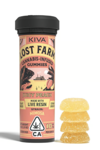 Mimosa Juicy Peach Live Resin Gummies - 100mg