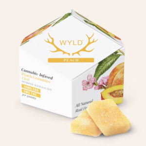 Peach 1:1 THC:CBD Gummies -50mg 10PK