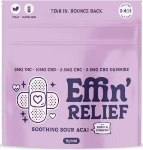Soothing Sour Acai THC, CBD, CBC. CBG, Reishi, Turmeric Soft Chew | 100mg, 20pk