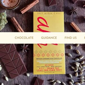 Sky High Chai Milk Chocolate 1:2:4 THC-V:CBG:THC (Sativa) (25 mg THCV: 50 mg CBG: 100