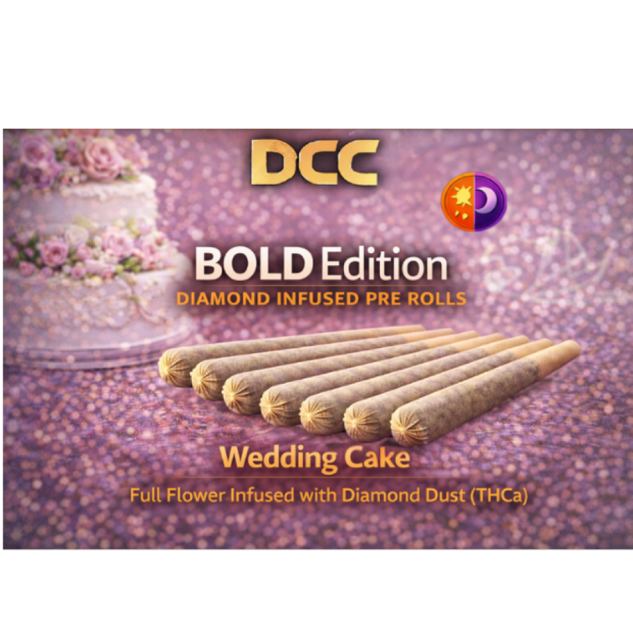 Wedding Cake Diamond Infused Preroll Bold Edition | .5g, 7pk