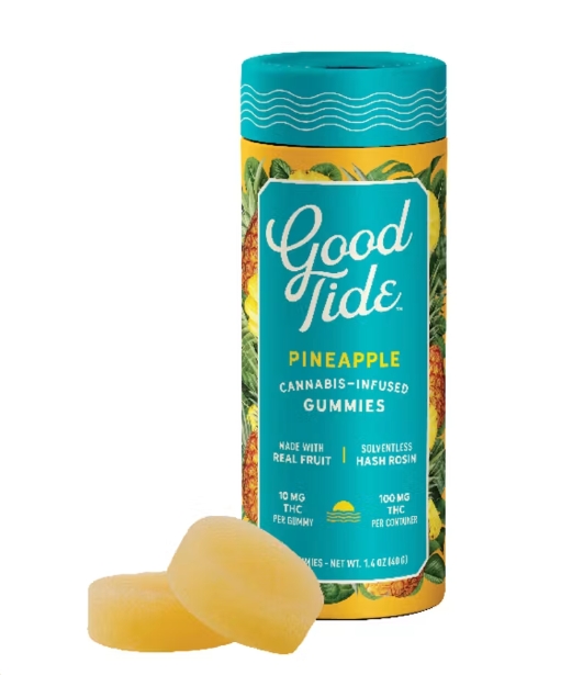 Pineapple Good Times Uplifting Sativa Gummies | 10pk, 100mg