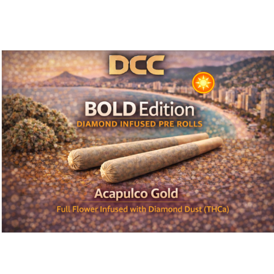Acapulco Gold | 2 x 0.5g Diamond Infused Prerolls Bold Edition